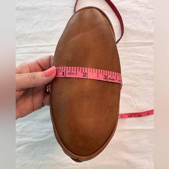 Saccardi Handmade Italian Leather Crossbody Bag Unique - Picture 10 of 13